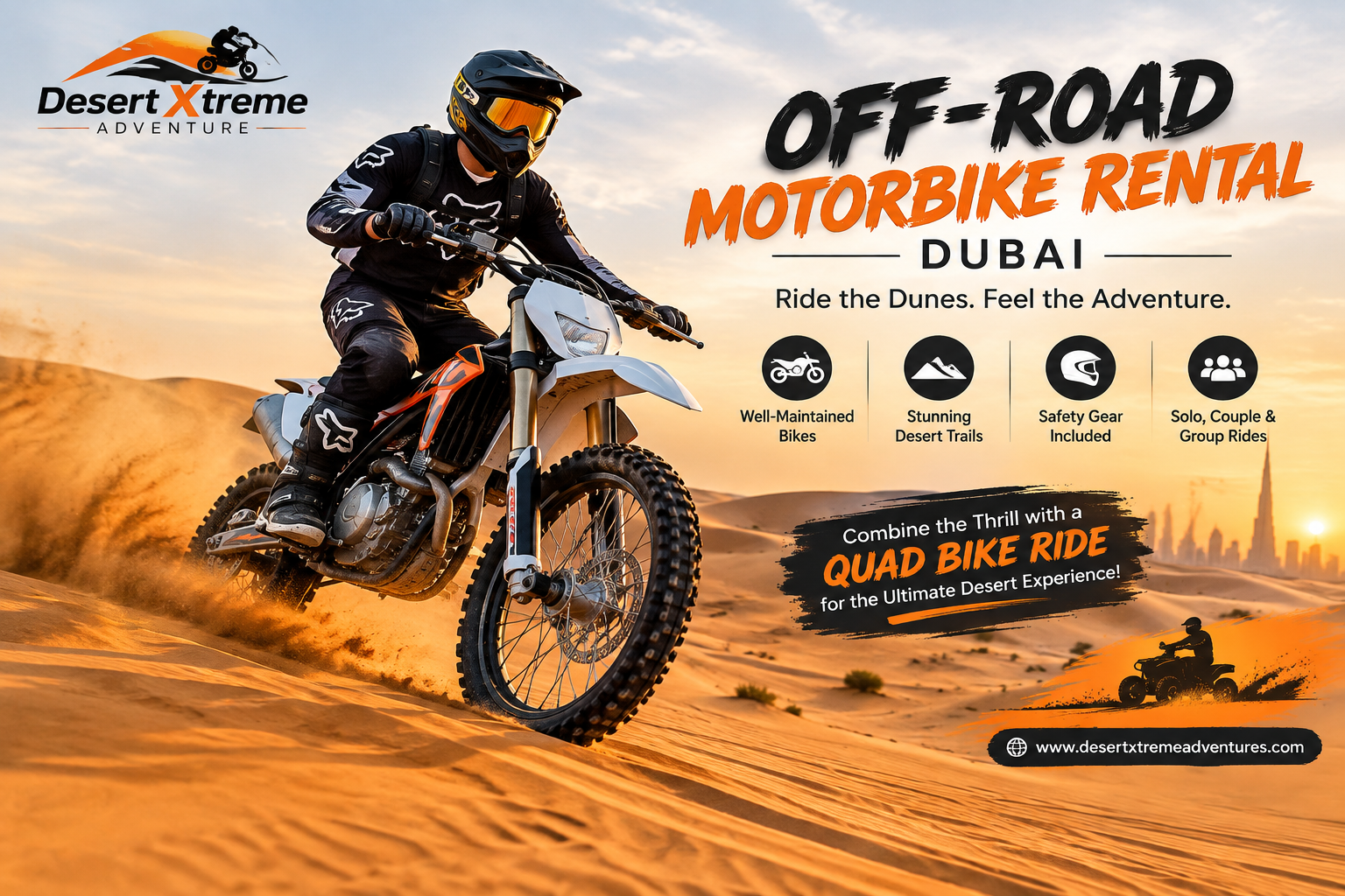 Off-Road Motorbike Rental Dubai | Desert Adventures